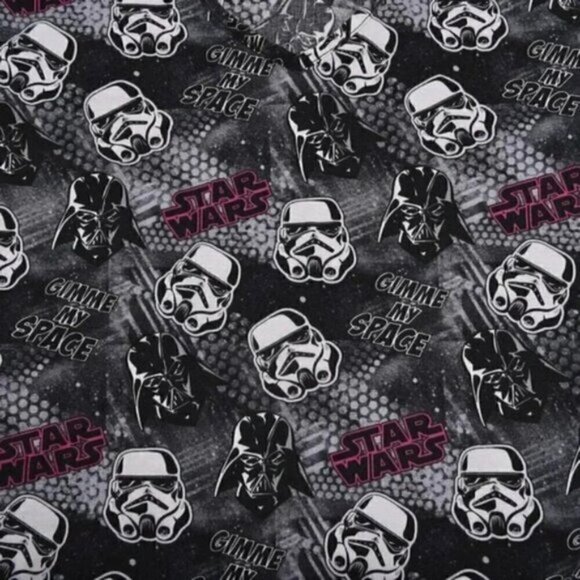 Star Wars Scrub Top Gimme My Space Darth Vader Black Grey Size XS - Picture 5 of 9